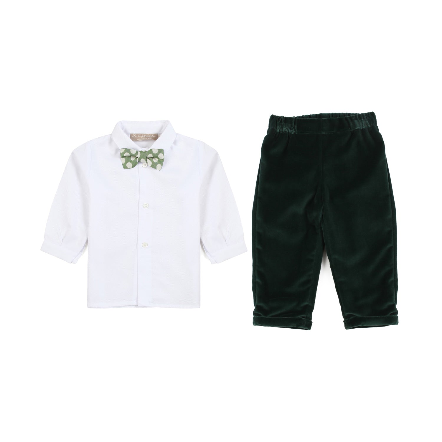 COMPLETO FILIPPO BIANCO E VERDE BIMBO - annameglio.com abbigliamento moda