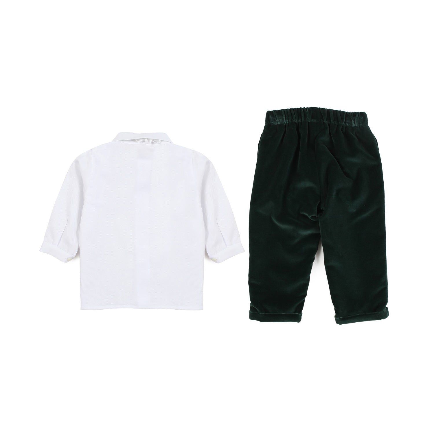 COMPLETO FILIPPO BIANCO E VERDE BIMBO - annameglio.com abbigliamento moda