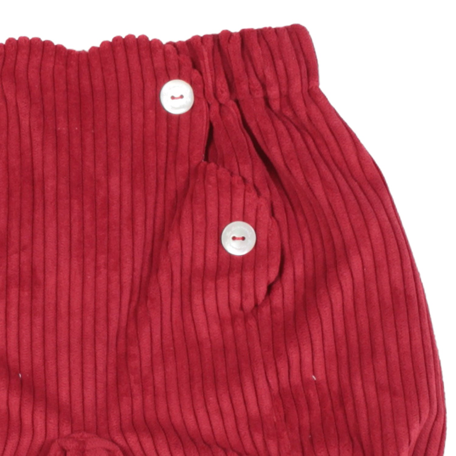 BERMUDA CORDUROY ROSSO BORDEAUX NEONATO - annameglio.com abbigliamento moda