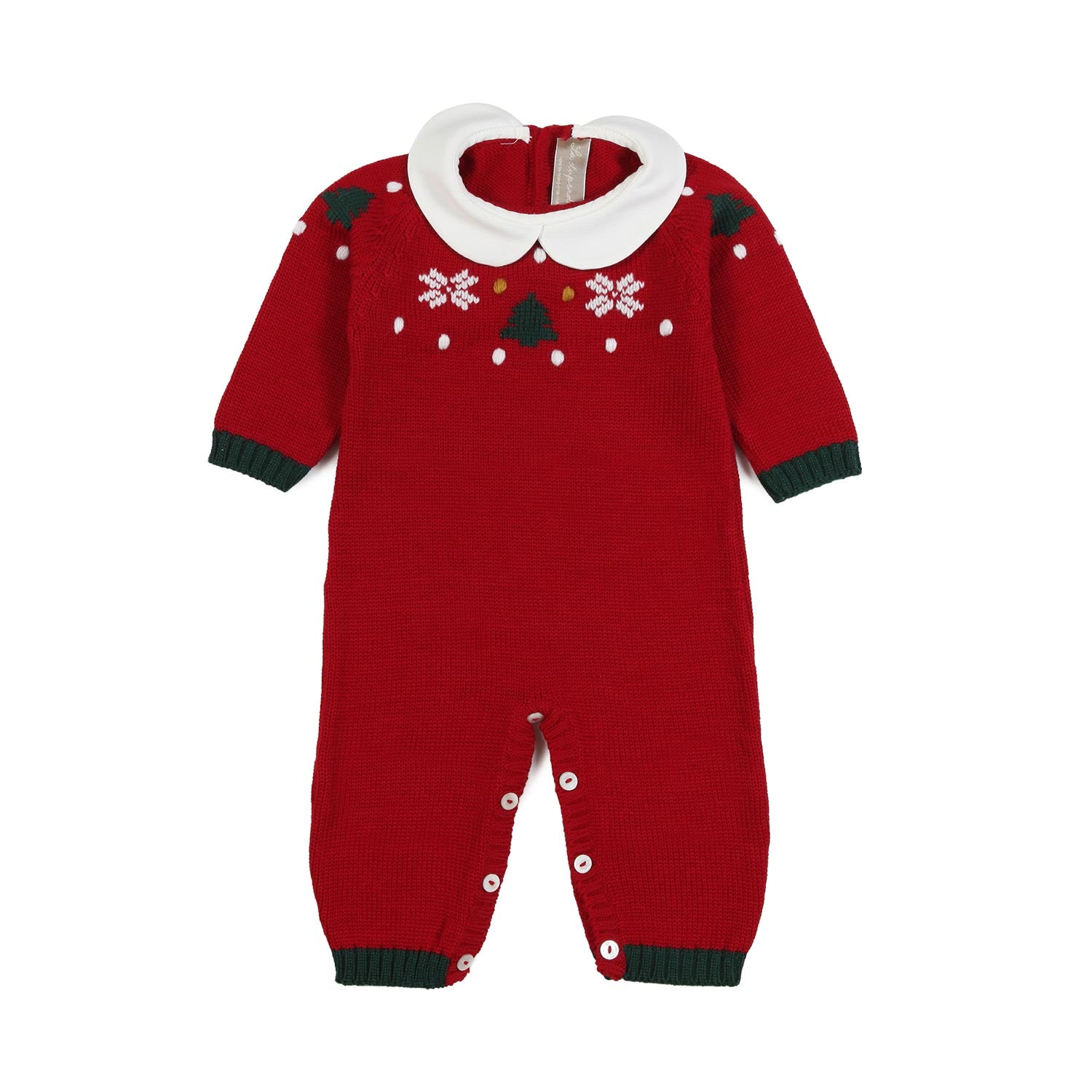 TUTINA UNISEX ROSSA CON DECORAZIONI NATALIZIE - annameglio.com abbigliamento moda
