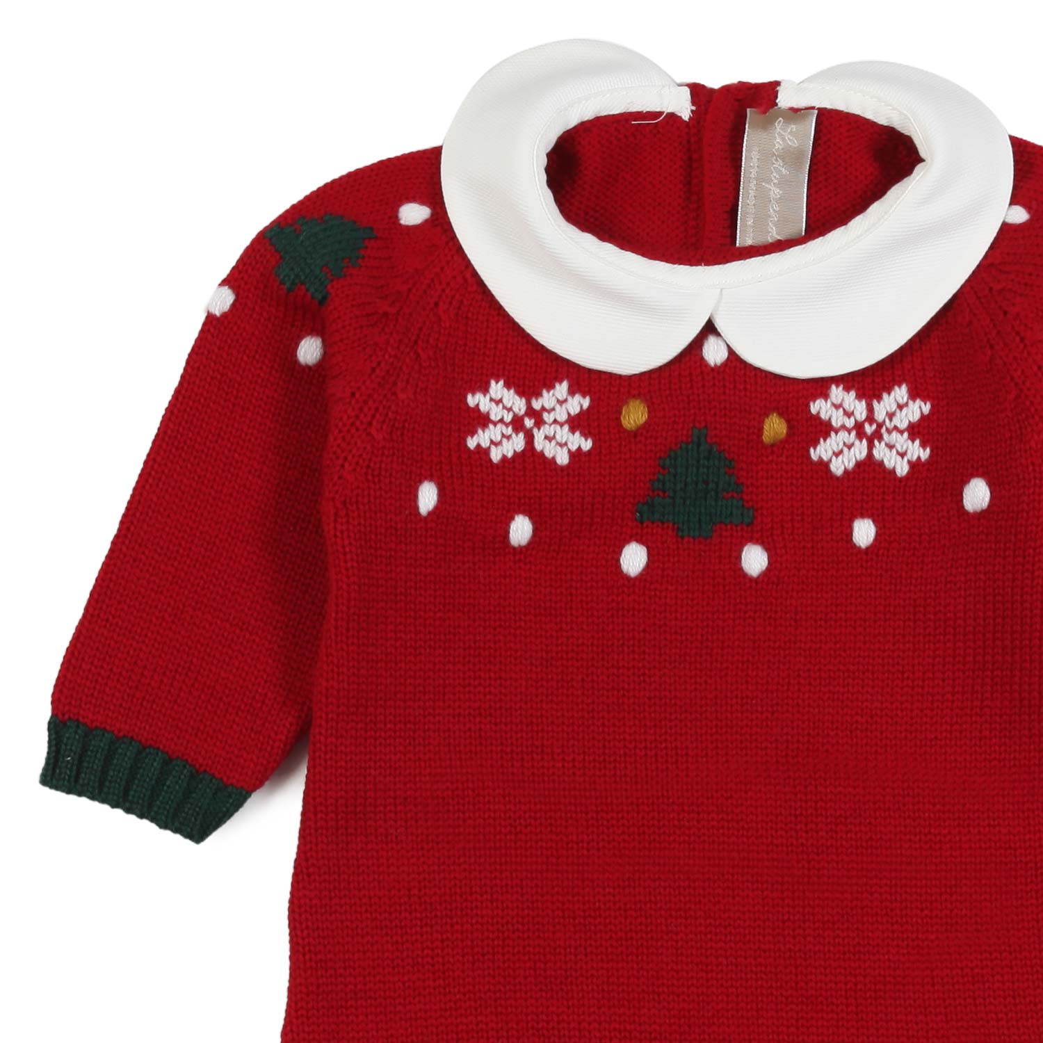 TUTINA UNISEX ROSSA CON DECORAZIONI NATALIZIE - annameglio.com abbigliamento moda