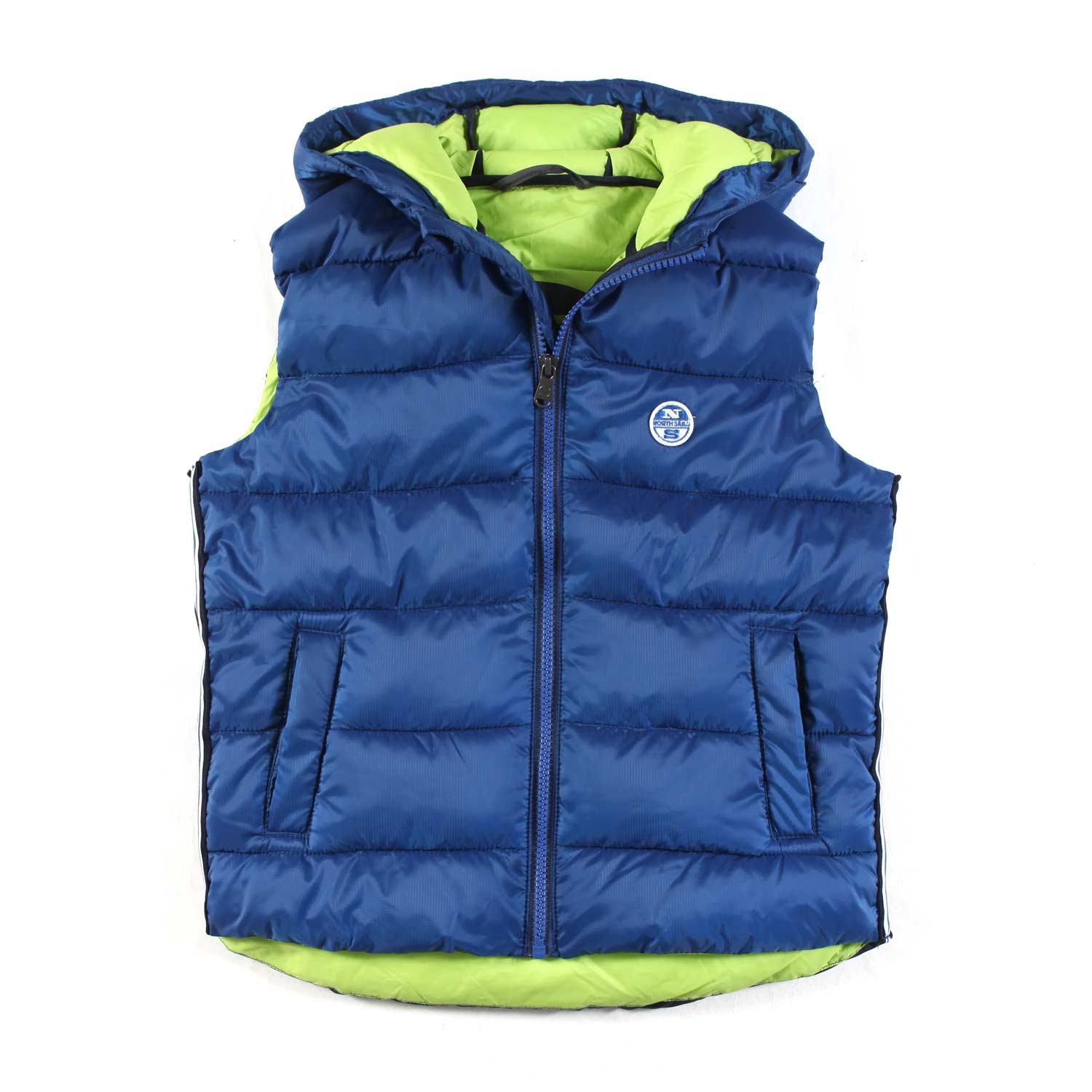 GILET BLU E VERDE LIME BAMBINO E TEENAGER - annameglio.com abbigliamento moda