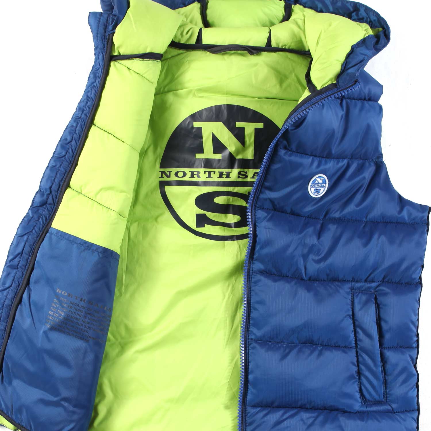 GILET BLU E VERDE LIME BAMBINO E TEENAGER - annameglio.com abbigliamento moda