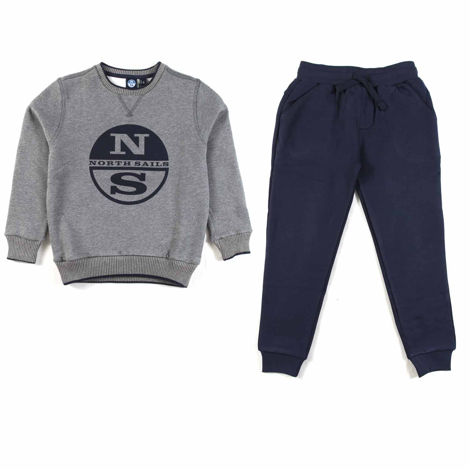 TUTA 2 PEZZI GRIGIA E BLU BAMBINO E TEENAGER - annameglio.com abbigliamento moda
