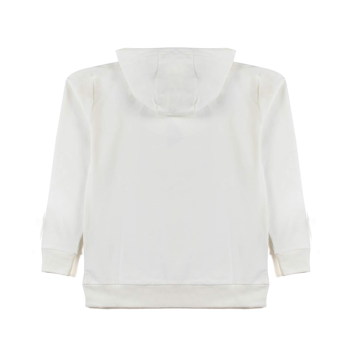 FELPA BIANCO MARSHMALLOW CON CAPPUCCIO - annameglio.com abbigliamento moda
