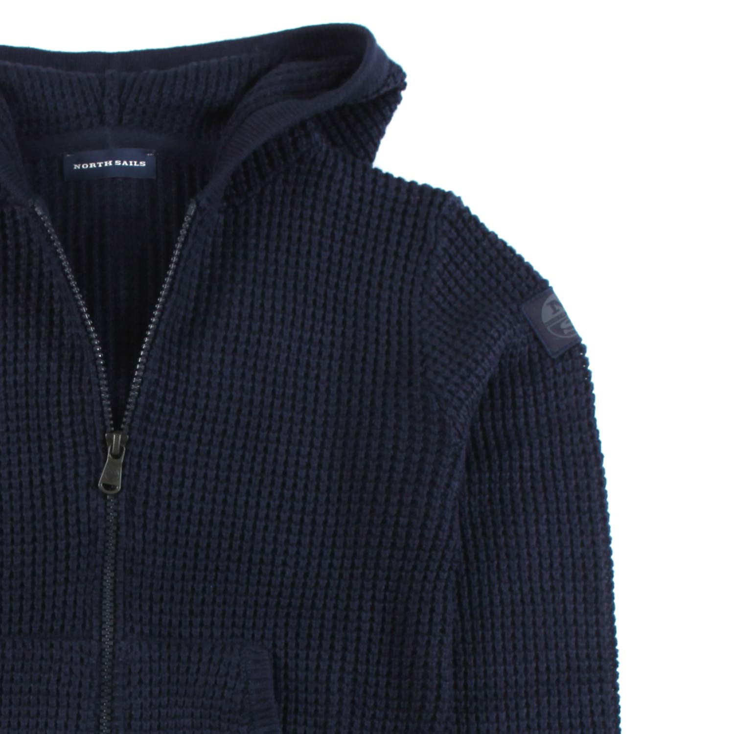 MAGLIONE BLU NAVY CON CAPPUCCIO - annameglio.com abbigliamento moda