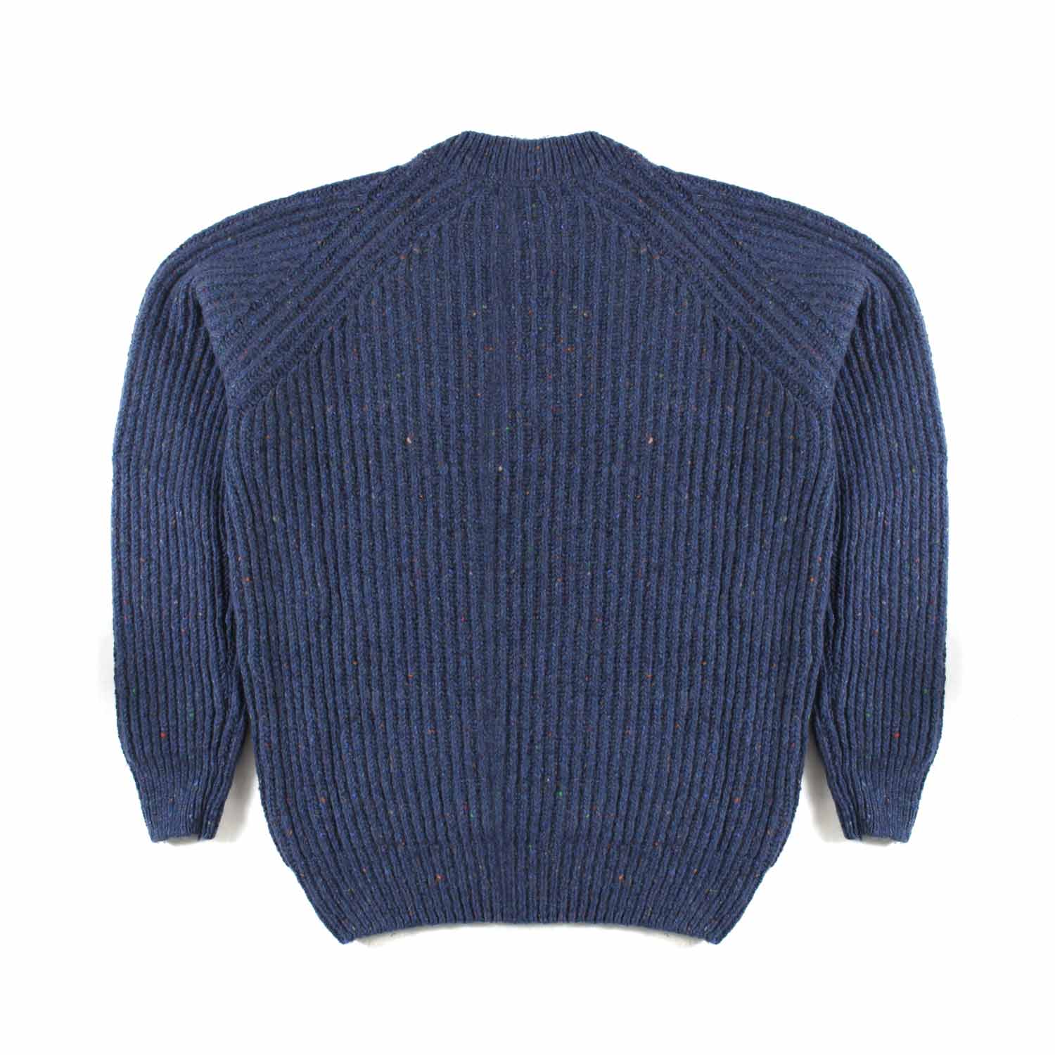 MAGLIONE BLU SCURO MELANGE - annameglio.com abbigliamento moda