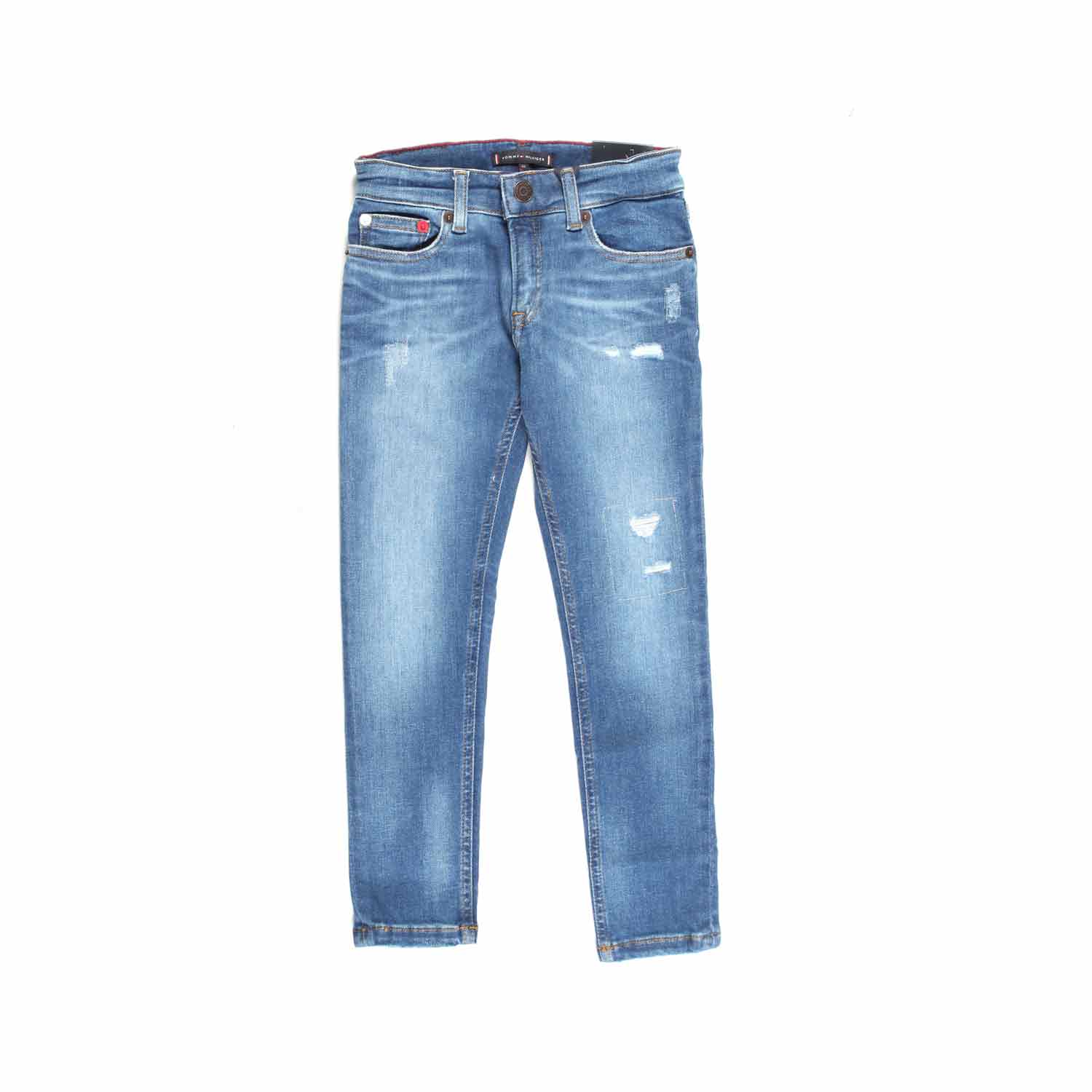 JEANS TAPERED BLU CHIARO BAMBINO E TEENAGER - annameglio.com abbigliamento moda