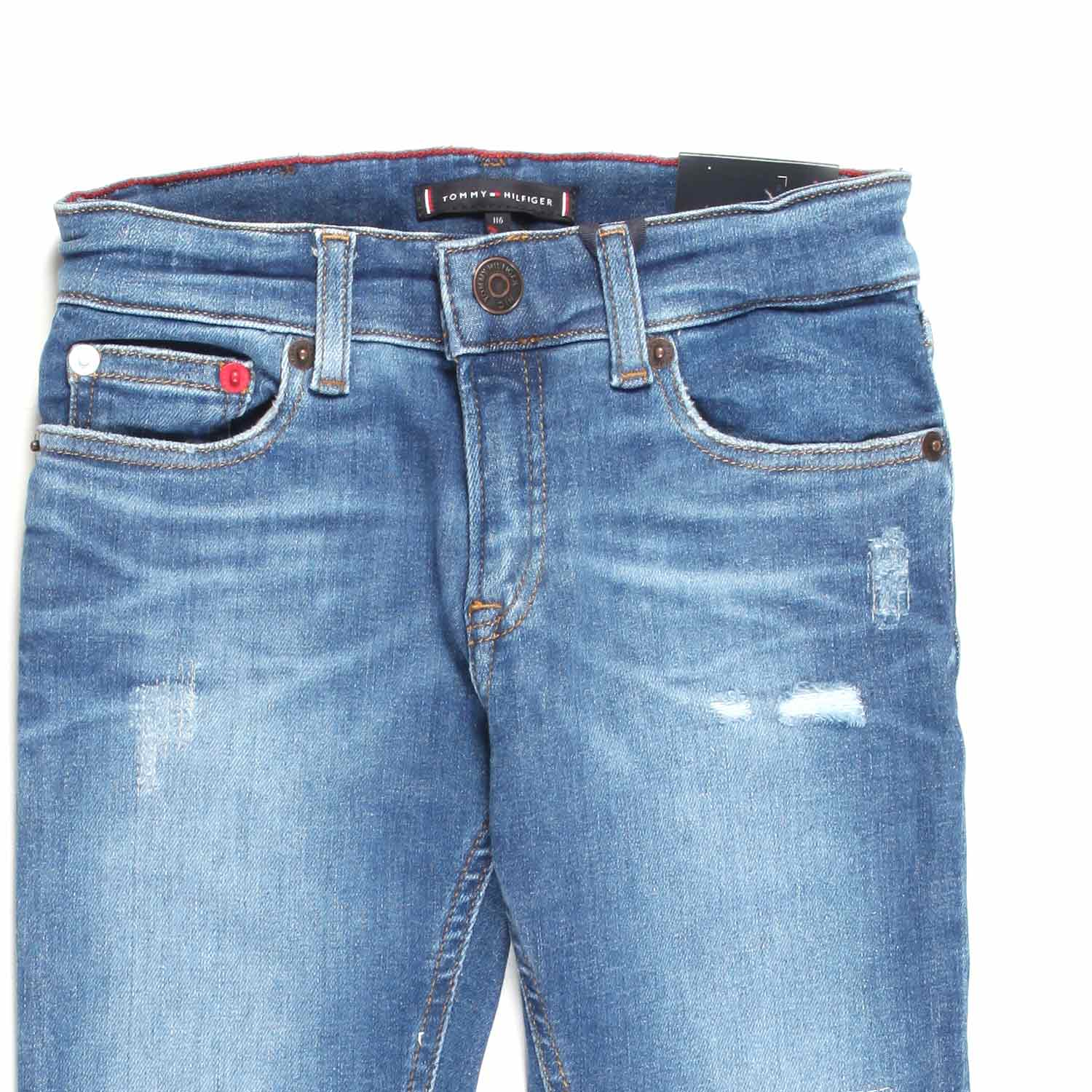 JEANS TAPERED BLU CHIARO BAMBINO E TEENAGER - annameglio.com abbigliamento moda