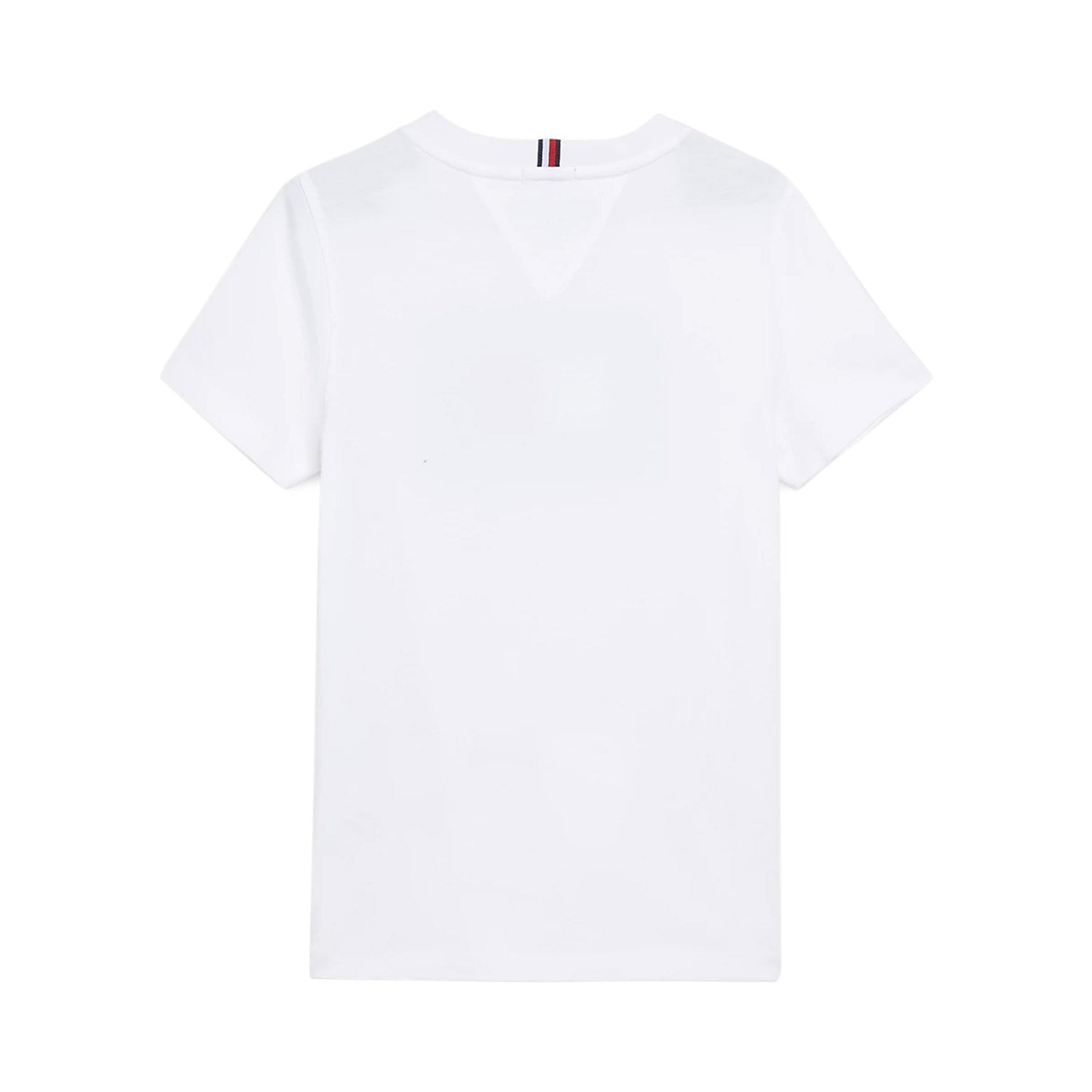 T-SHIRT BIANCA CON BANDIERA TOMMY BAMBINO E TEEN - annameglio.com abbigliamento moda