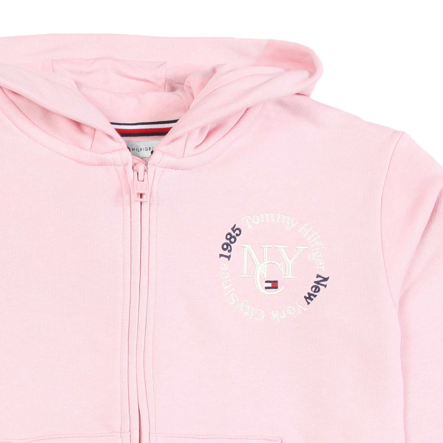 FELPA HOODIE ROSA CON RICAMI BAMBINA E TEEN - annameglio.com abbigliamento moda