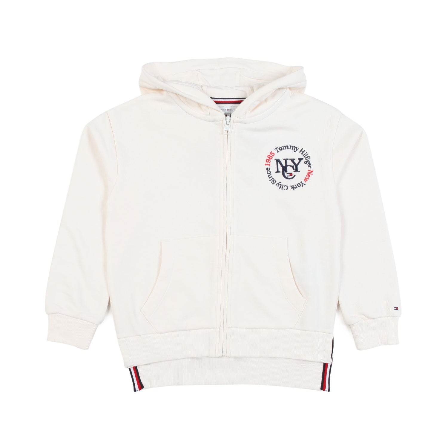 FELPA HOODIE BIANCA CON RICAMI BAMBINA E TEEN - annameglio.com abbigliamento moda