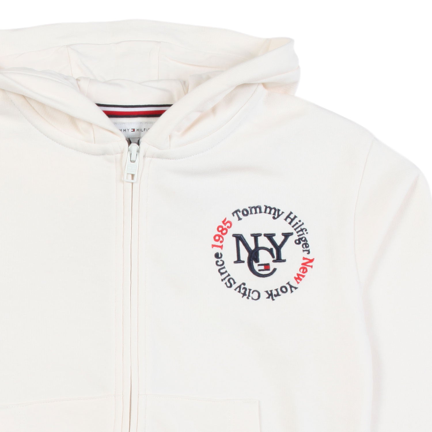 FELPA HOODIE BIANCA CON RICAMI BAMBINA E TEEN - annameglio.com abbigliamento moda