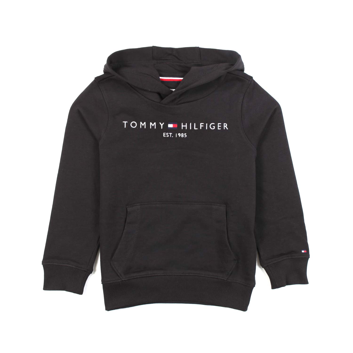FELPA HOODIE NERA CON LOGO TOMMY - annameglio.com abbigliamento moda