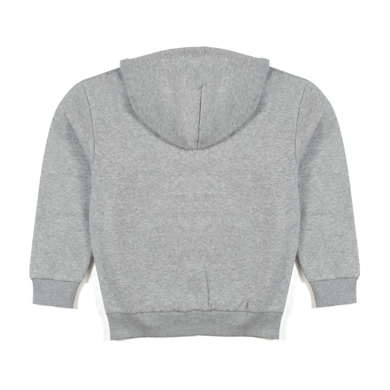 FELPA GRIGIO CHIARO MELANGE CON CAPPUCCIO - annameglio.com abbigliamento moda