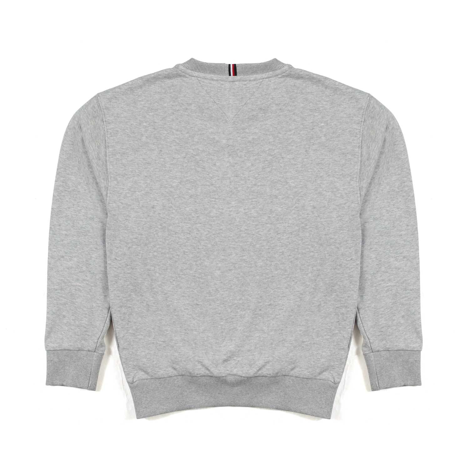 FELPA GRIGIO CHIARO MELANGE CON LOGO TOMMY - annameglio.com abbigliamento moda