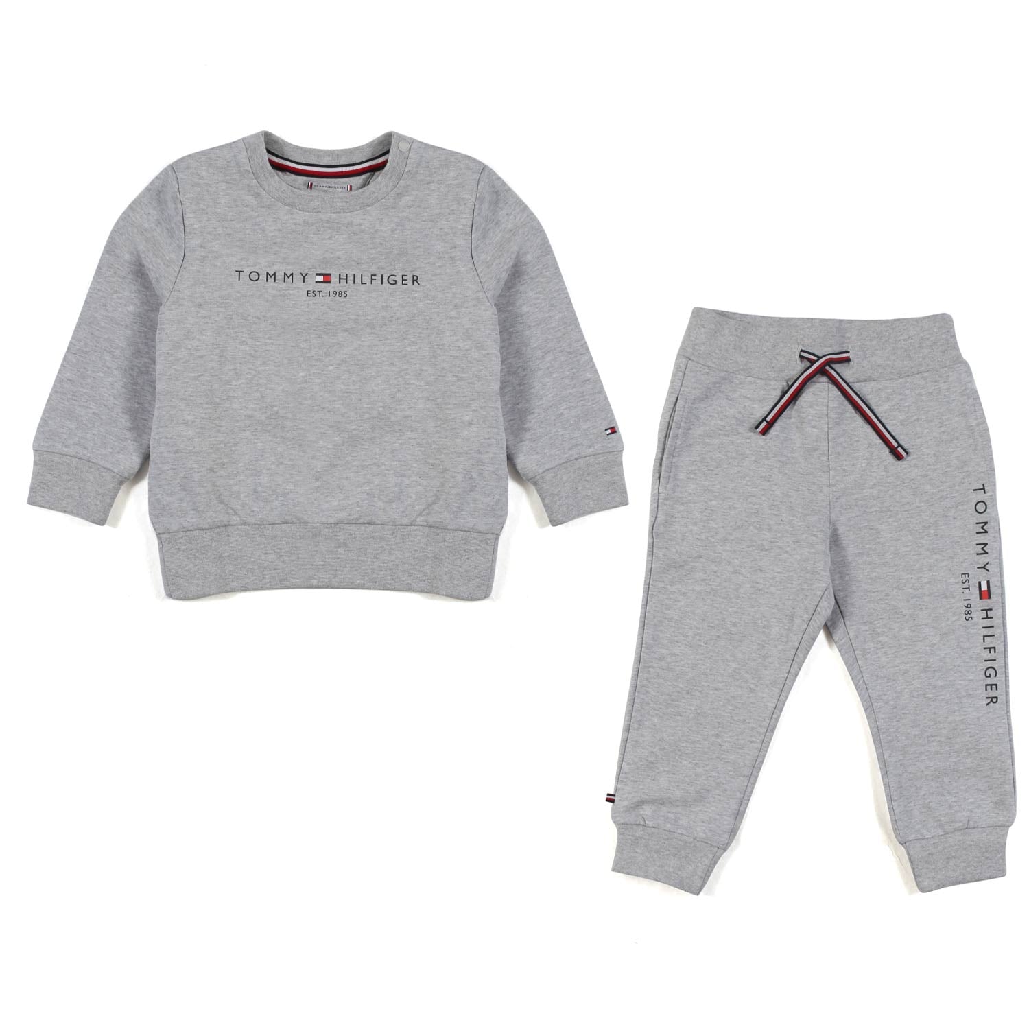 TUTA 2 PEZZI GRIGIO MELANGE BIMBO E NEONATO - annameglio.com abbigliamento moda