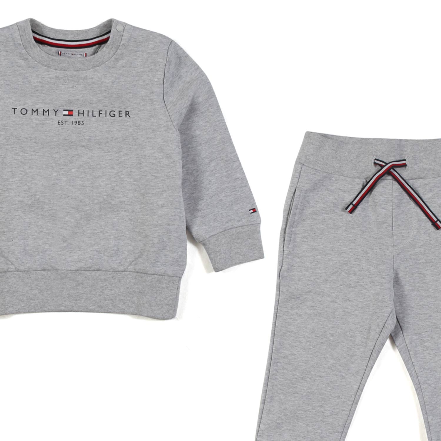 TUTA 2 PEZZI GRIGIO MELANGE BIMBO E NEONATO - annameglio.com abbigliamento moda