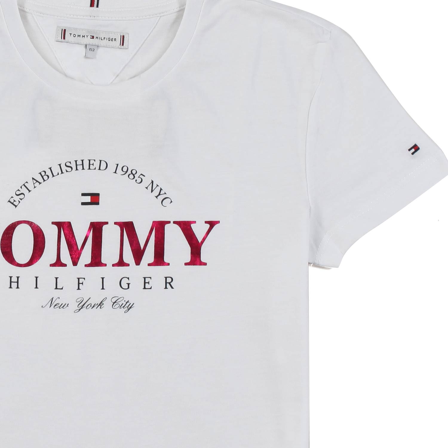 T-SHIRT BIANCA CON LOGO FUCSIA BAMBINA E TEEN - annameglio.com abbigliamento moda