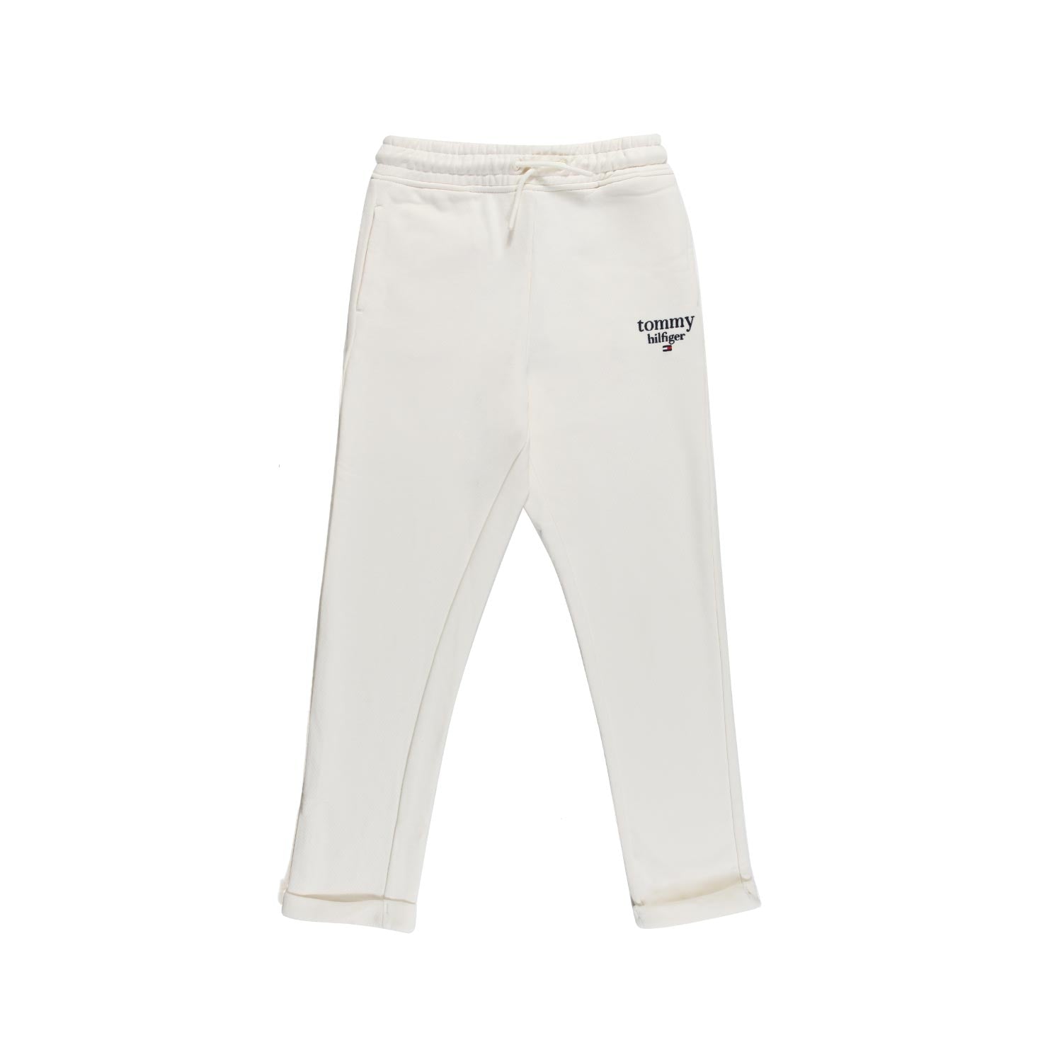 PANTALONE AVORIO IN FELPA CON LOGO RICAMATO - annameglio.com abbigliamento moda