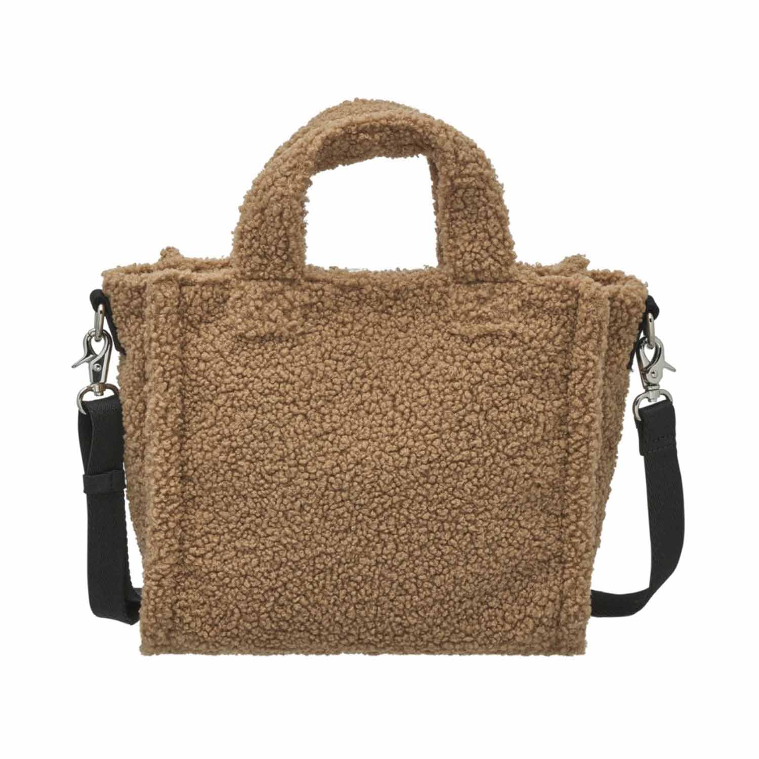 BORSA TEDDY CAMMELLO CON LOGO CK NERO - annameglio.com abbigliamento moda