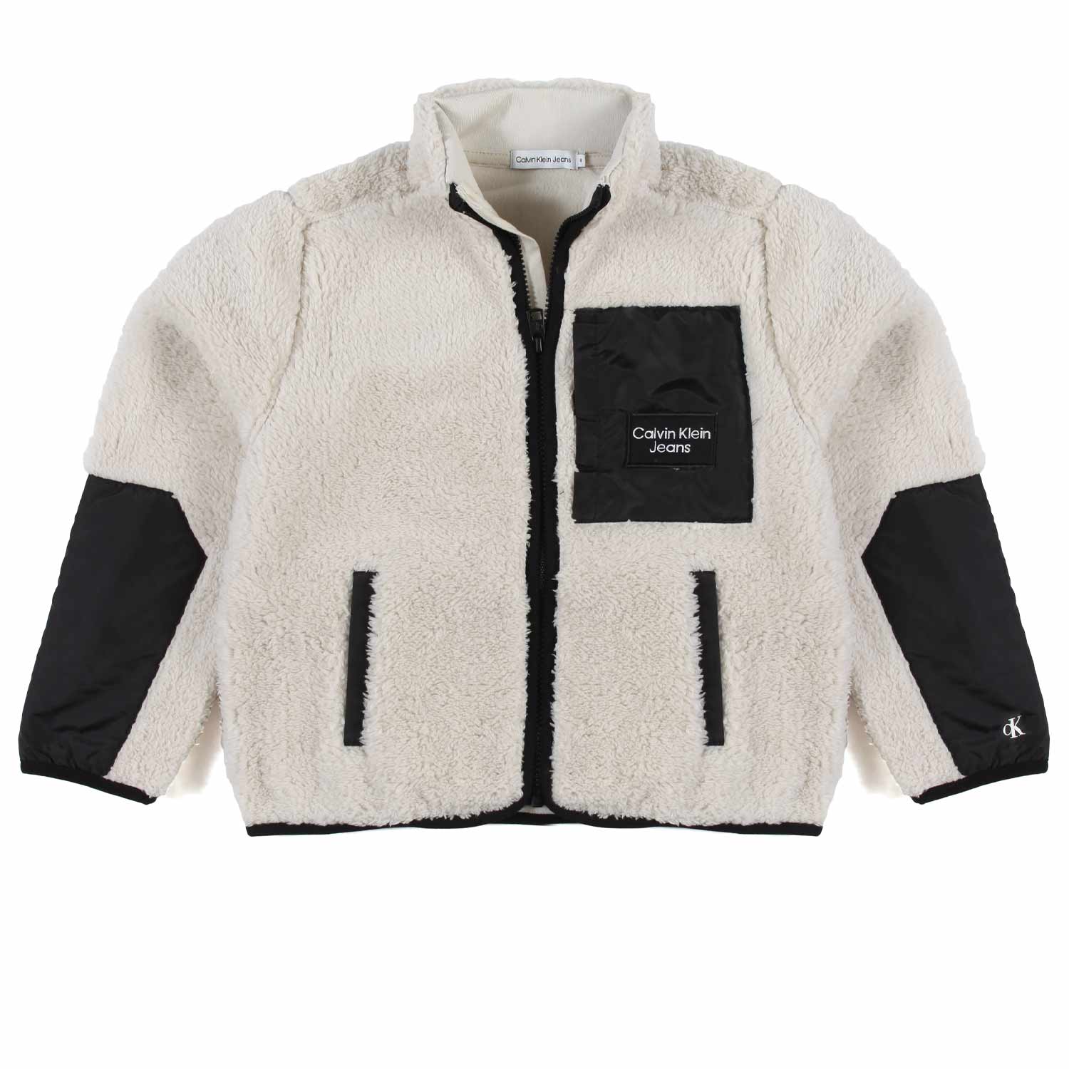 GIACCA BOMBERINO TEDDY UNISEX BIANCO SPORCO E NERO - annameglio.com abbigliamento moda