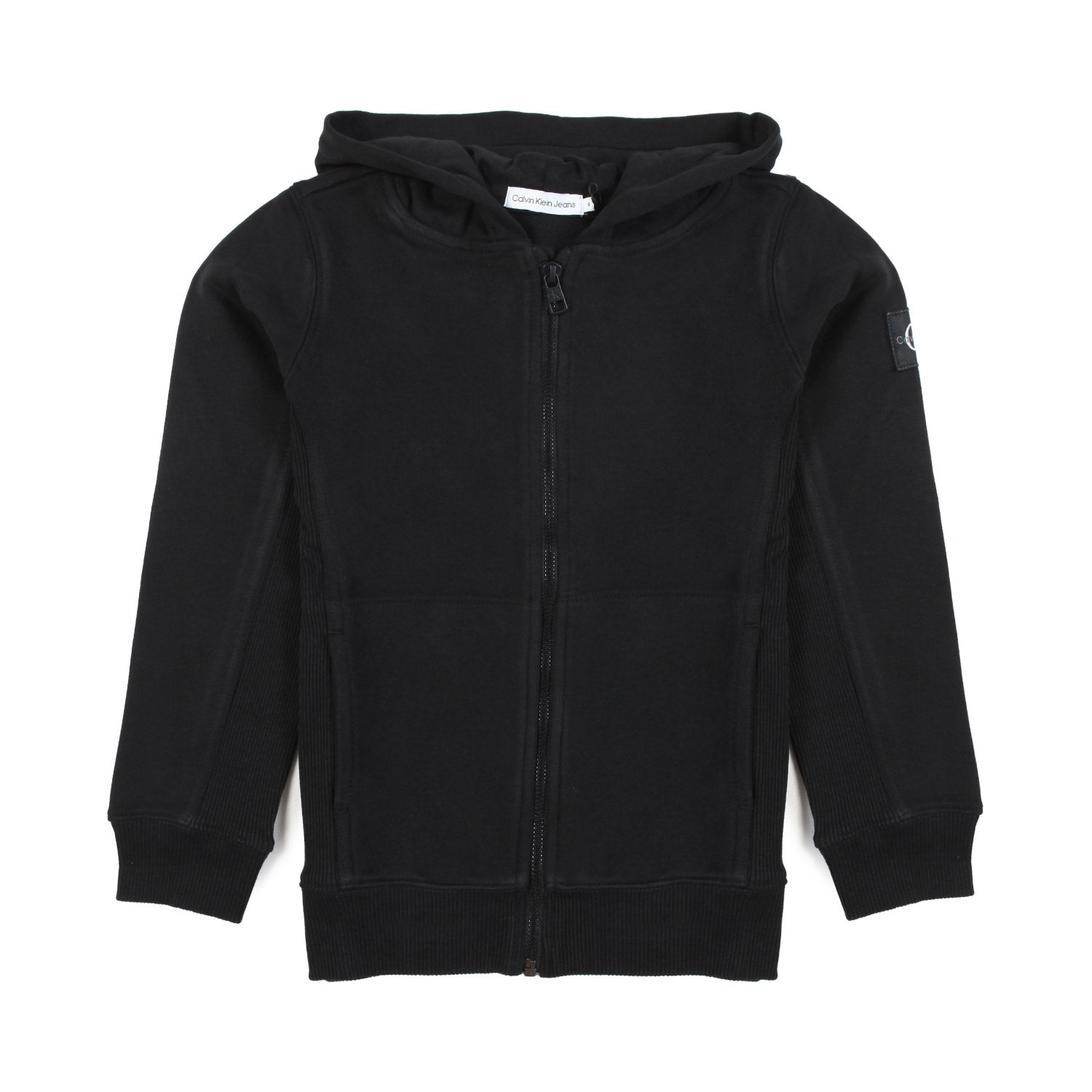 FELPA UNISEX NERA CON CAPPUCCIO E ZIP - annameglio.com abbigliamento moda