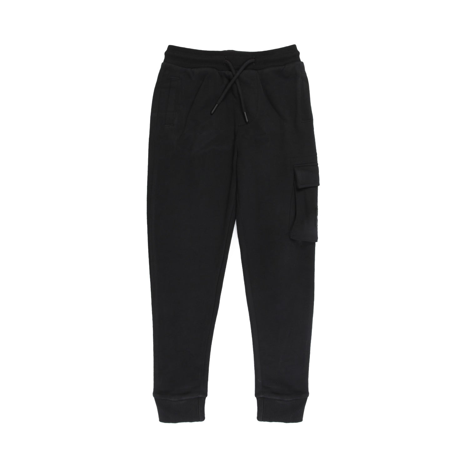 PANTALONE JOGGER UNISEX NERO CON TASCA CARGO - annameglio.com abbigliamento moda