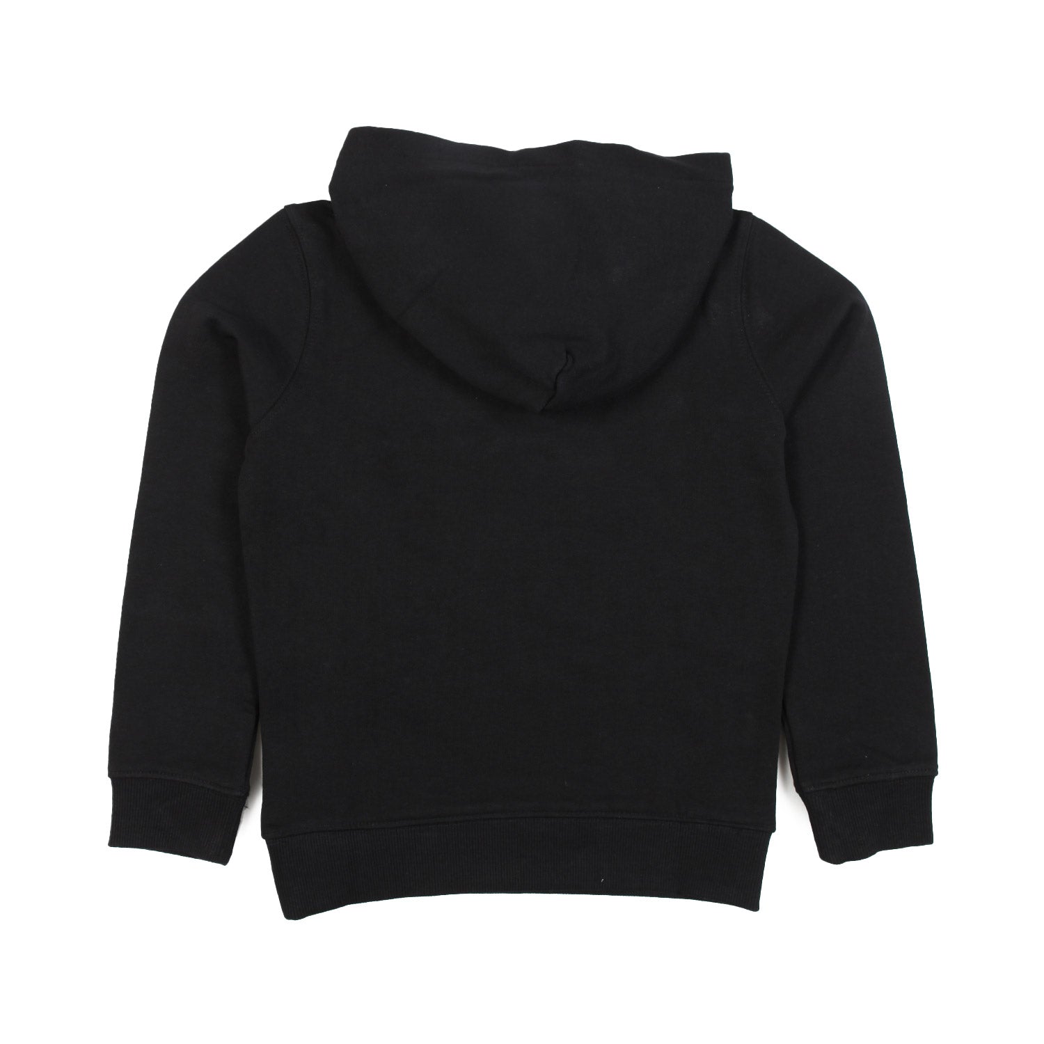 FELPA UNISEX NERA CON CAPPUCCIO E LOGHI BIANCHI - annameglio.com abbigliamento moda