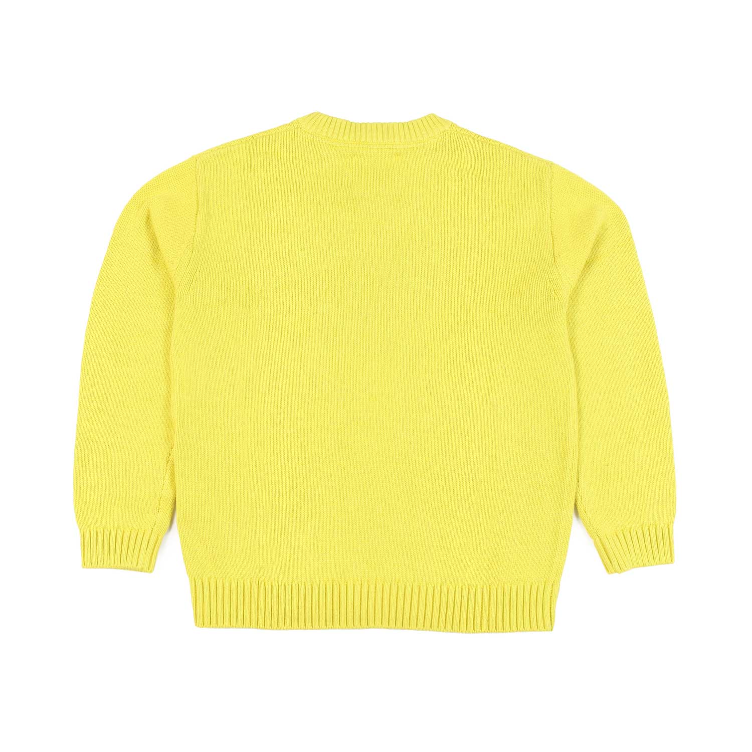 PULLOVER UNISEX GIALLO FLUO CON LOGO CK NERO - annameglio.com abbigliamento moda