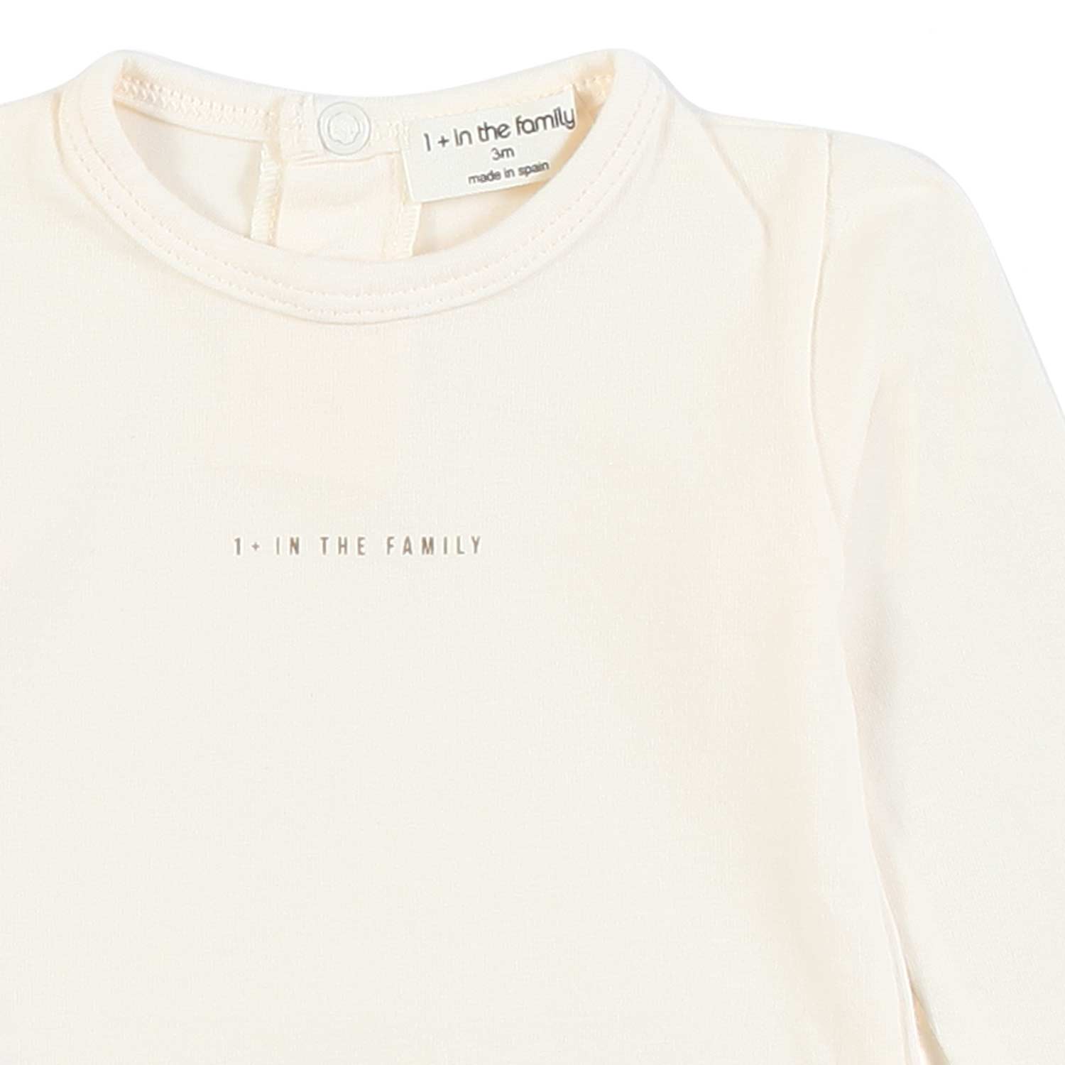 BODY MANICA LUNGA EDITH ECRU NEONATA - annameglio.com abbigliamento moda