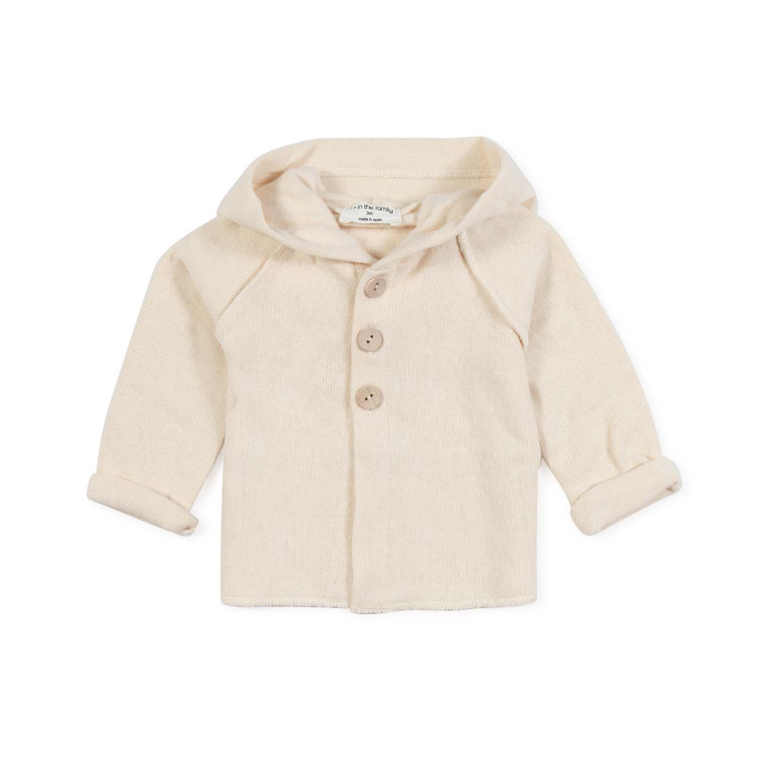 CARDIGAN HERVE ECRU BABY UNISEX - annameglio.com abbigliamento moda