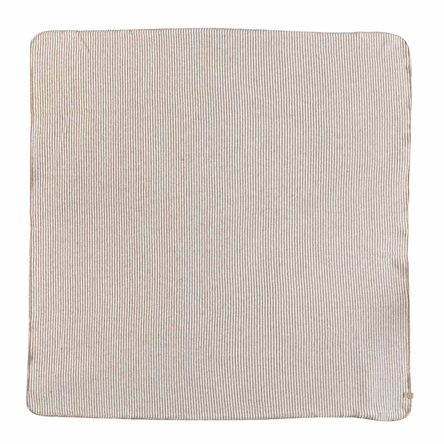 COPERTA JEANINE ECRU E MARRONE BABY UNISEX - annameglio.com abbigliamento moda