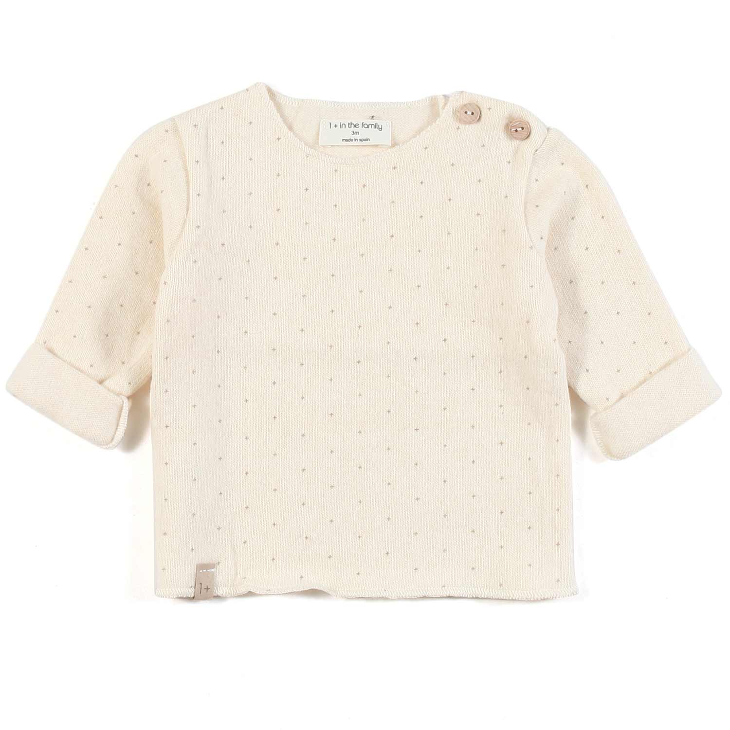 FELPINA CHANTAL ECRU NEONATA - annameglio.com abbigliamento moda