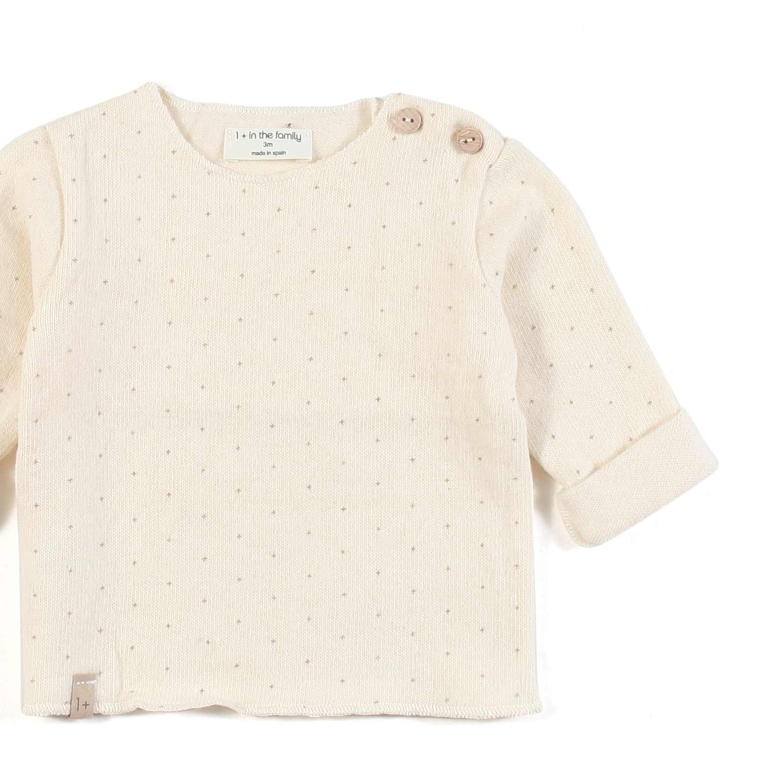 FELPINA CHANTAL ECRU NEONATA - annameglio.com abbigliamento moda