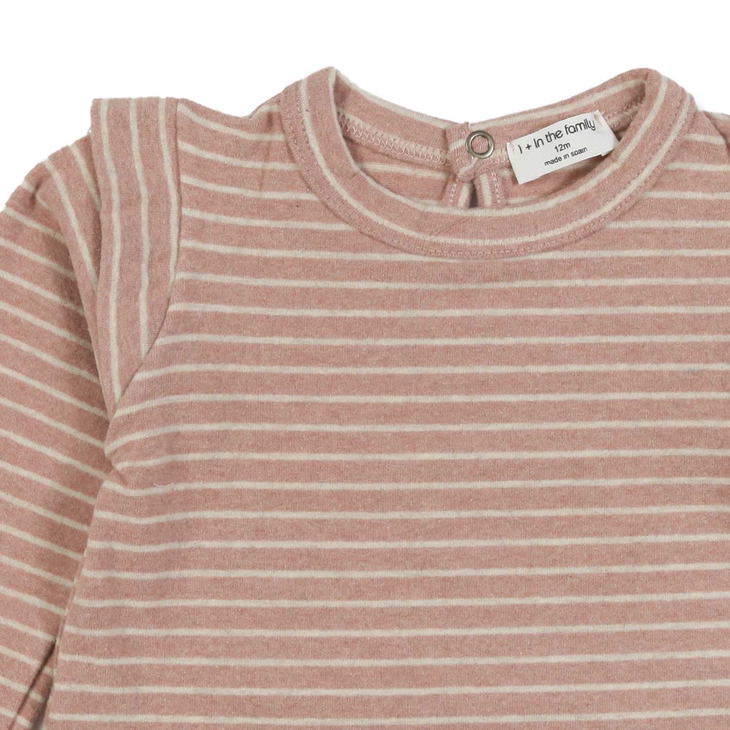 T-SHIRT MAMEN ROSA E PANNA A RIGHE BIMBA E NEONATA - annameglio.com abbigliamento moda