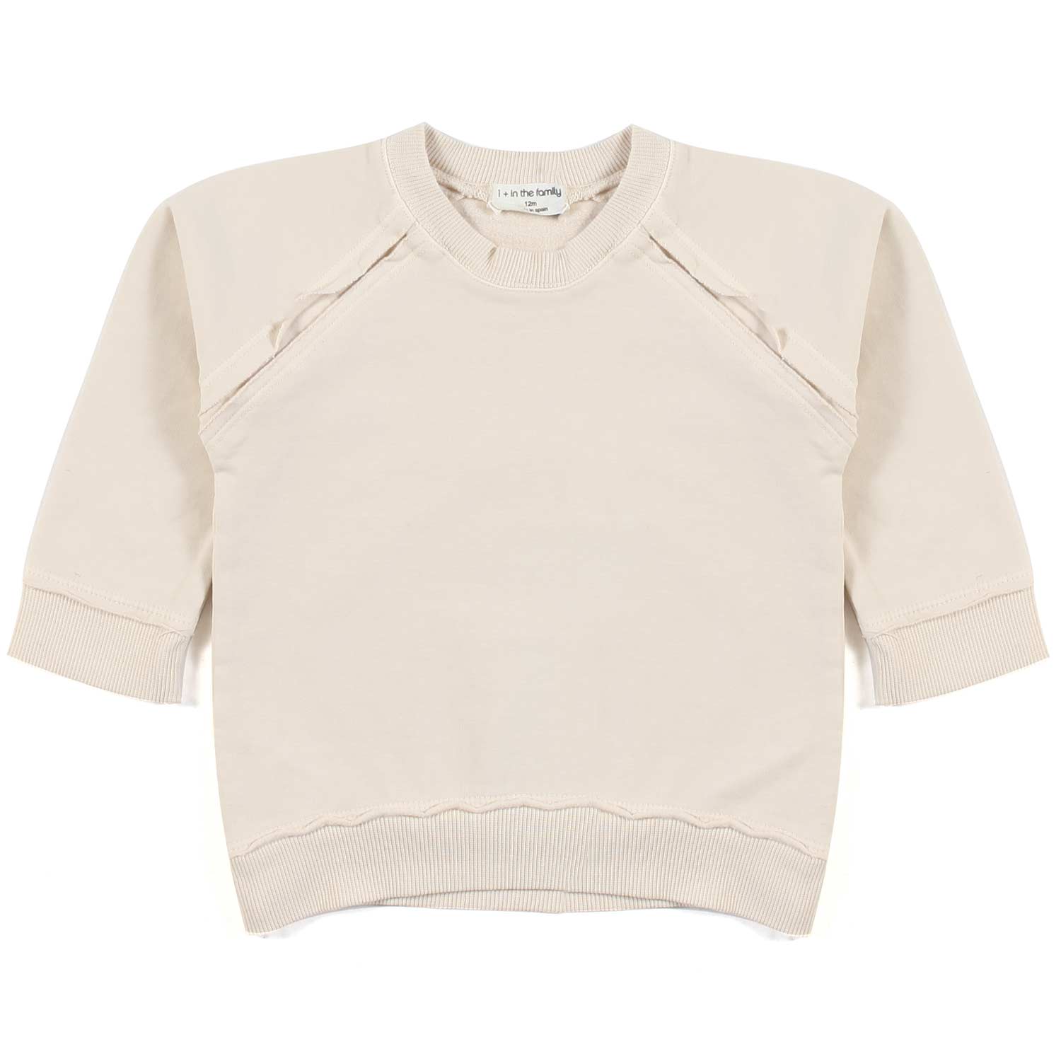 FELPA KIRIAN BIANCO AVENA BABY UNISEX - annameglio.com abbigliamento moda