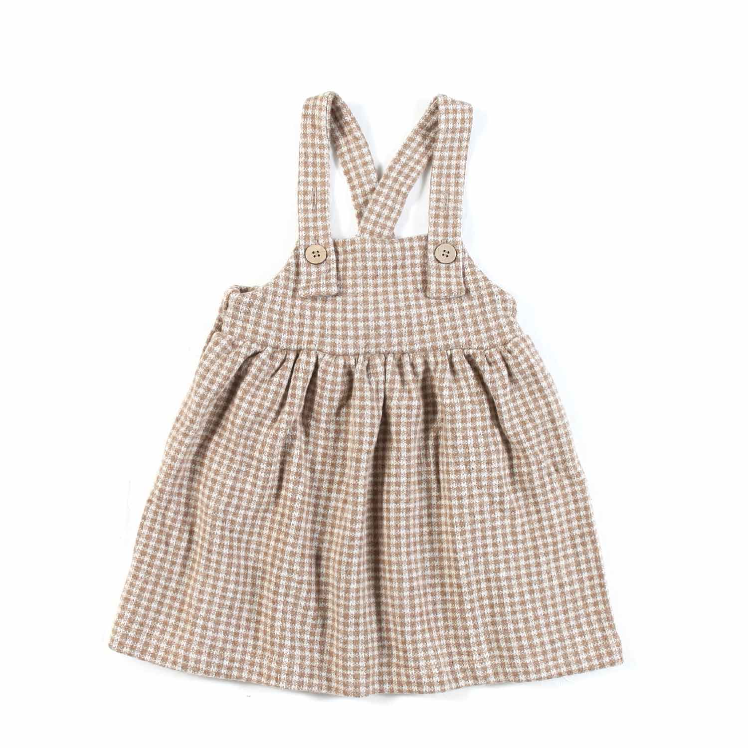 GONNA SALOPETTE NINA CARAMELLO BIMBA E NEONATA - annameglio.com abbigliamento moda