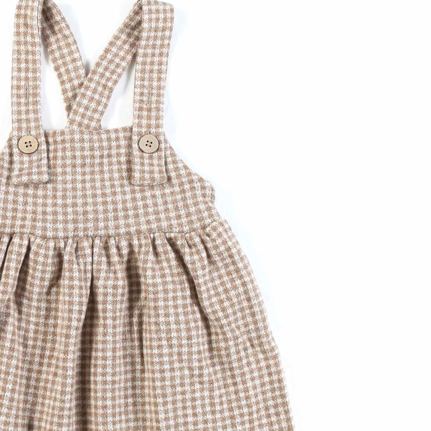 GONNA SALOPETTE NINA CARAMELLO BIMBA E NEONATA - annameglio.com abbigliamento moda