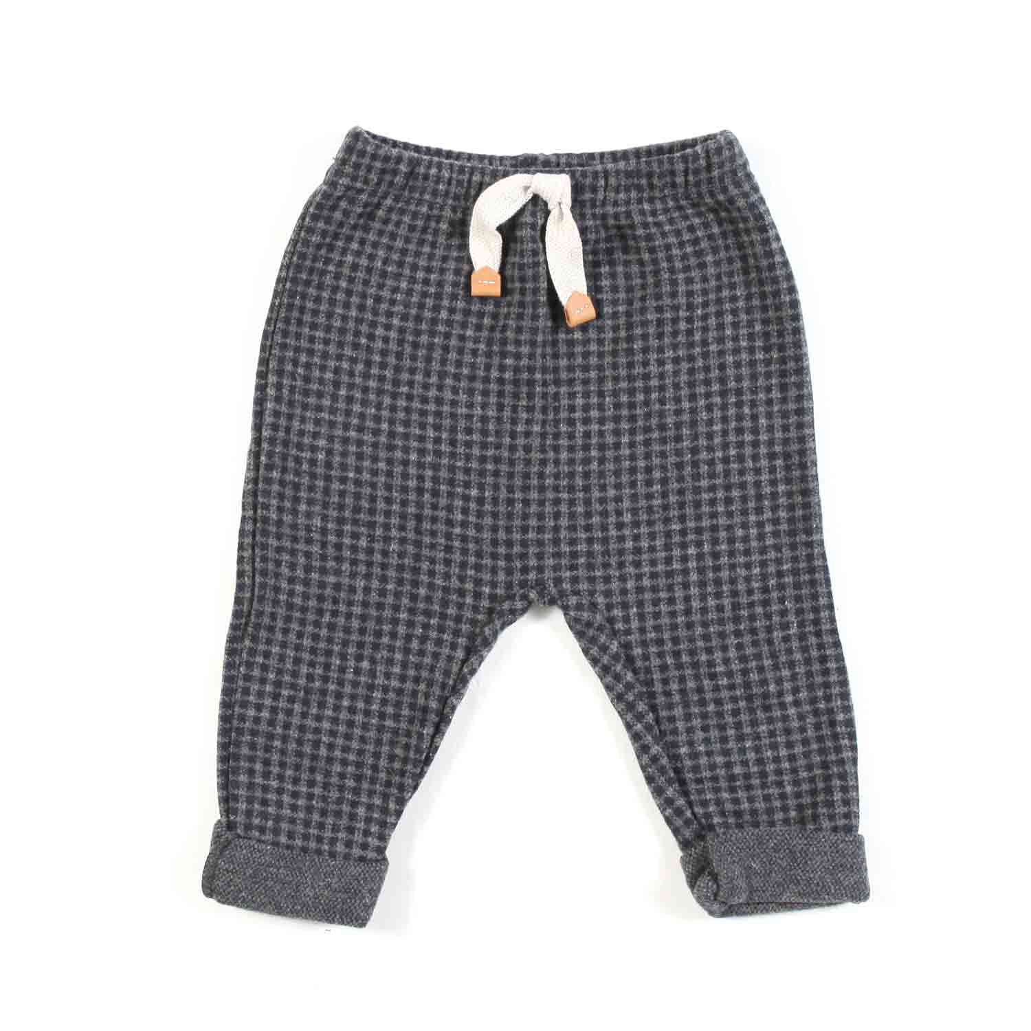 PANTALONE SEBA GRIGIO E BLU NAVY BIMBO E NEONATO - annameglio.com abbigliamento moda