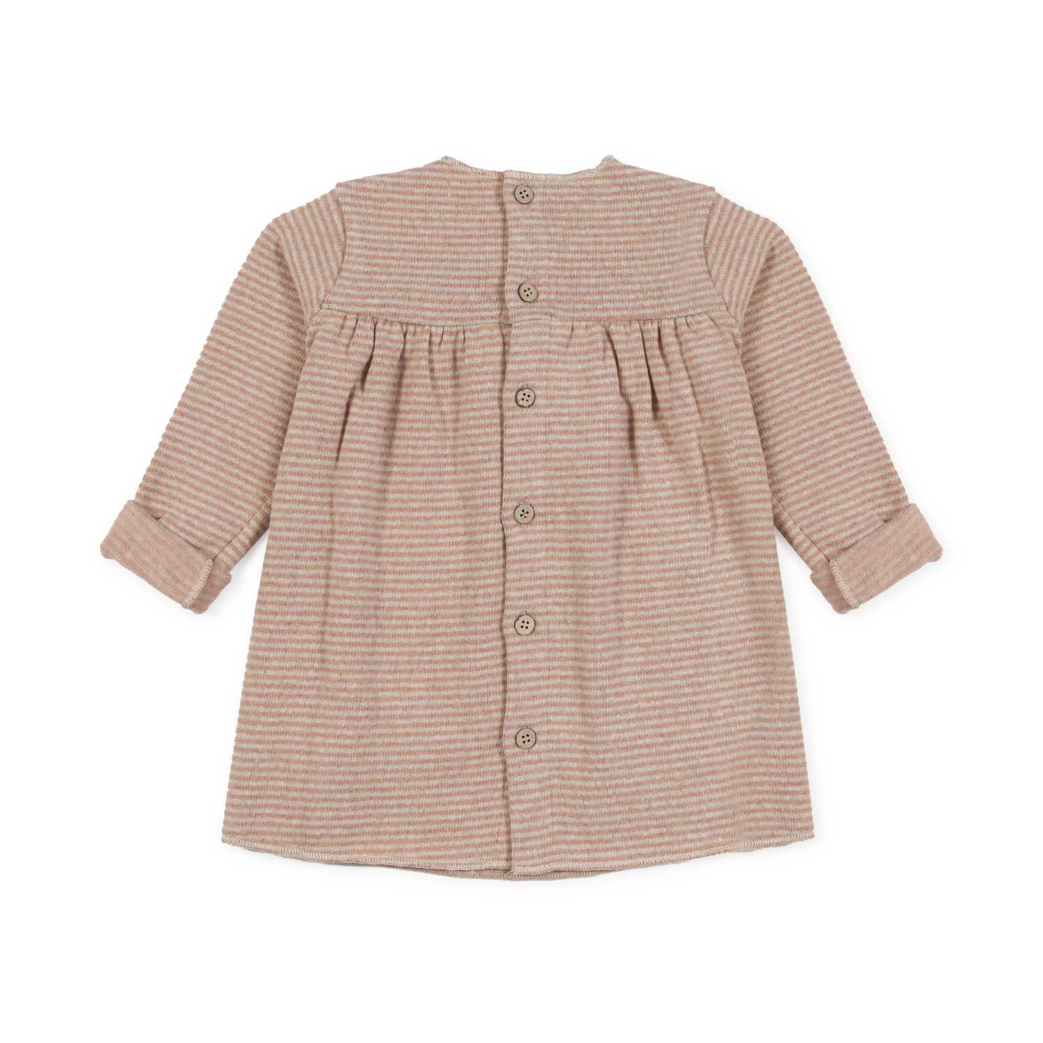 ABITO TANIA ROSA CARNE A RIGHE BIMBA - annameglio.com abbigliamento moda