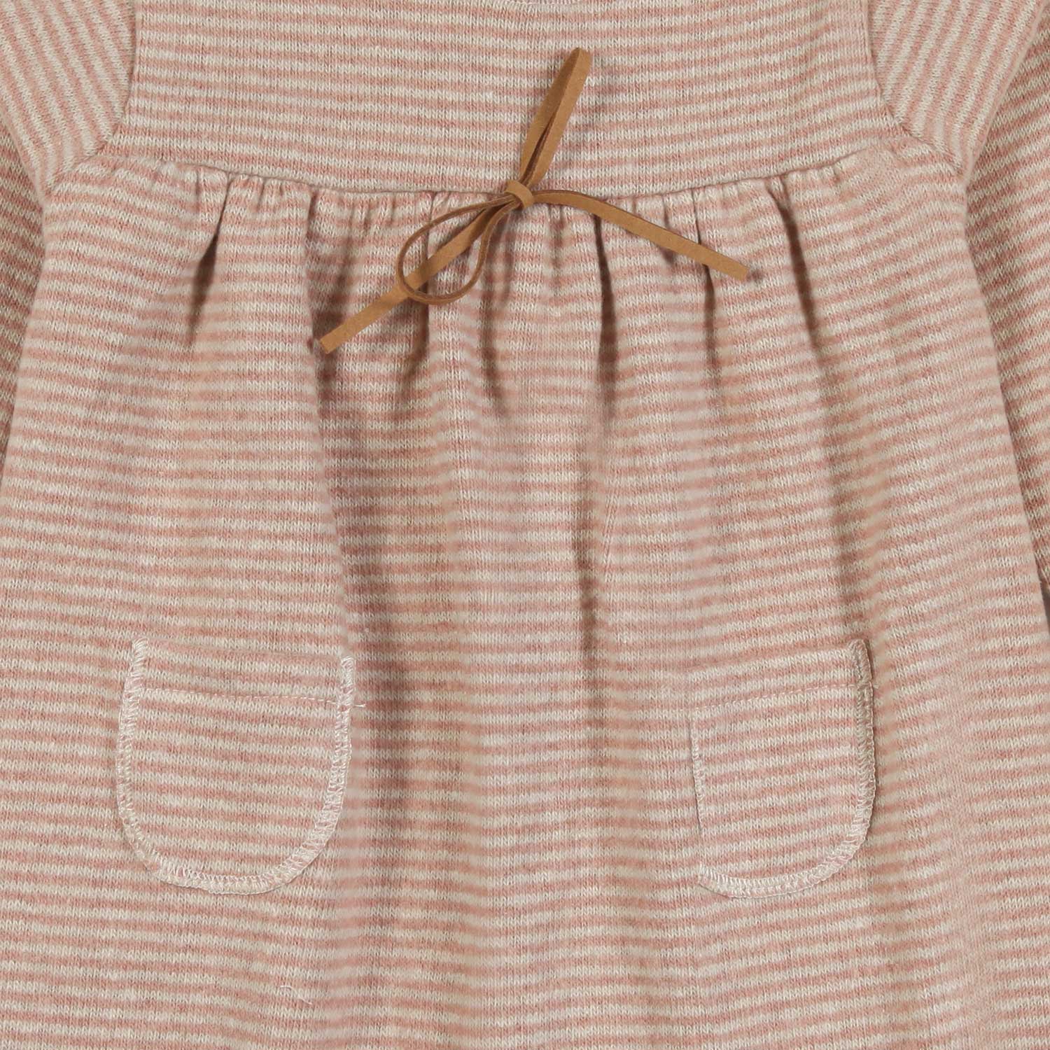 ABITO TANIA ROSA CARNE A RIGHE BIMBA - annameglio.com abbigliamento moda