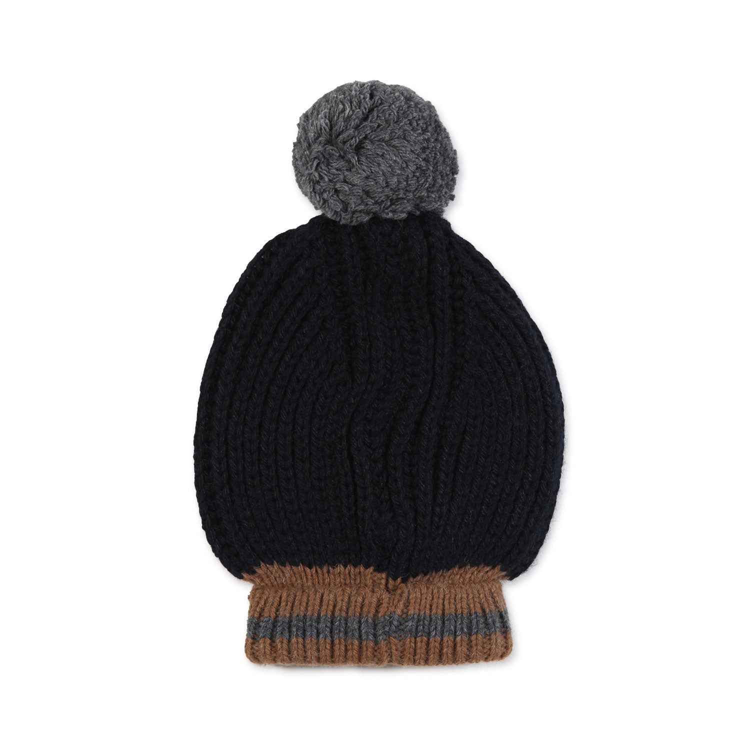 CAPPELLO SANGEI BLU NAVY E MARRONE BABY - annameglio.com abbigliamento moda