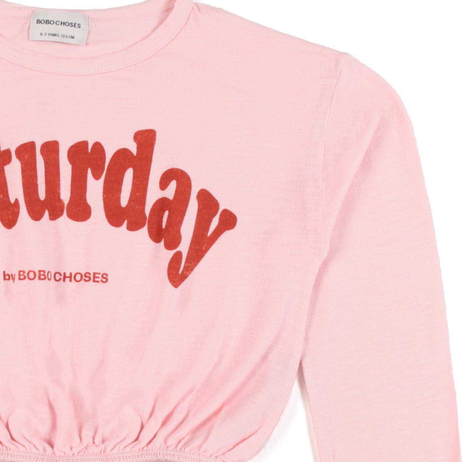 T-SHIRT CROPPED ROSA A MANICA LUNGA BAMBINA - annameglio.com abbigliamento moda