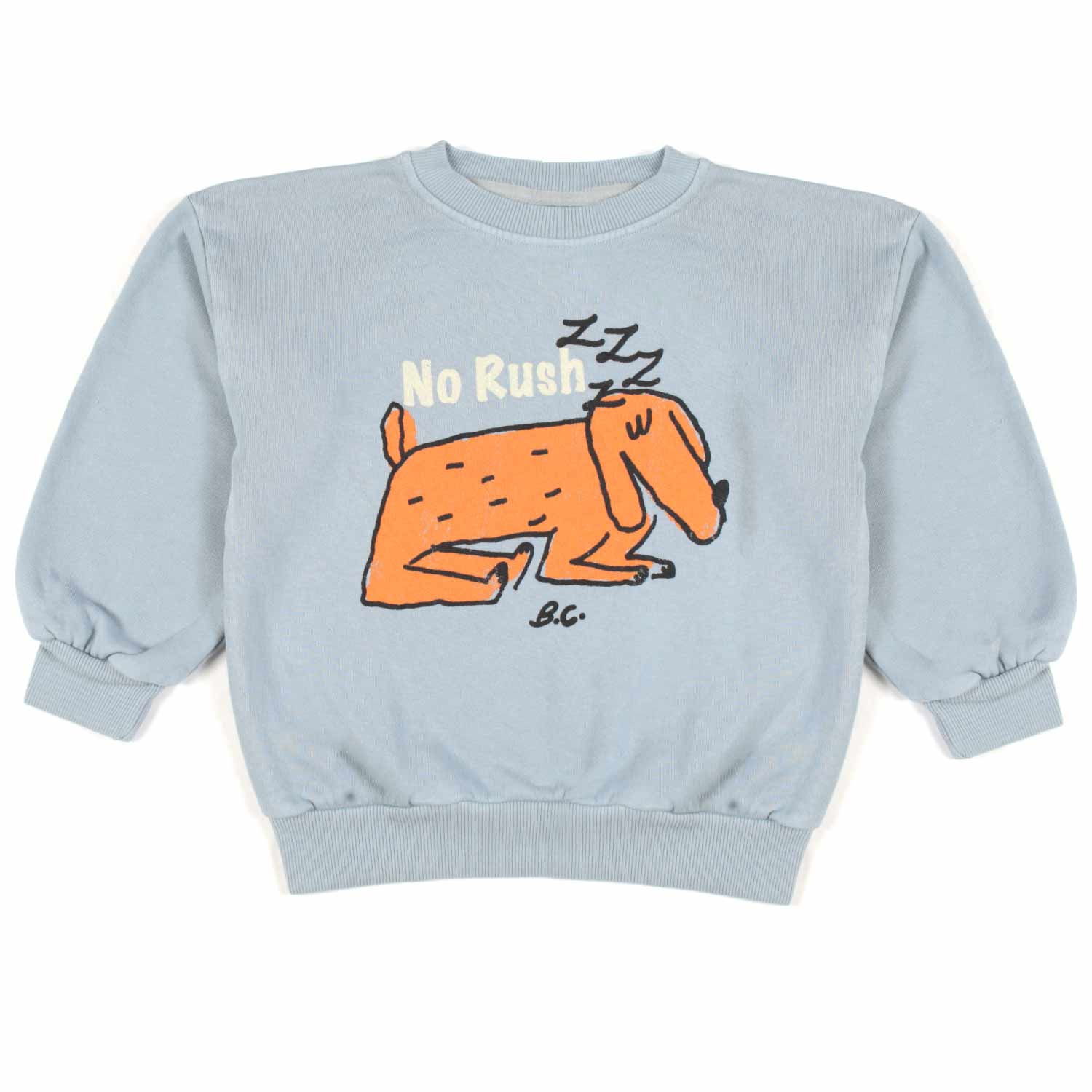 FELPA UNISEX CELESTE CON STAMPA CAGNOLINO - annameglio.com abbigliamento moda