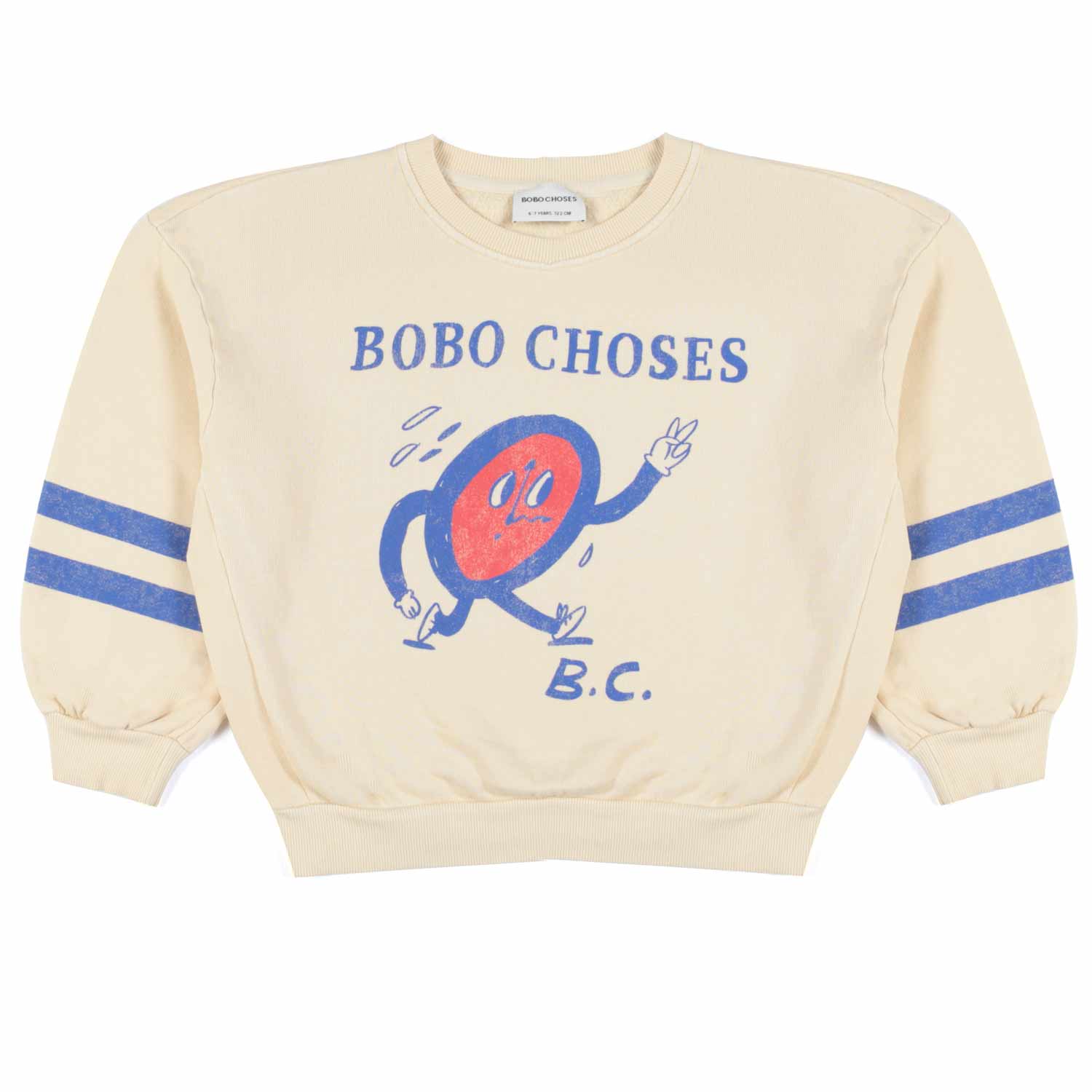 FELPA UNISEX BIANCO NATURALE E BLU - annameglio.com abbigliamento moda