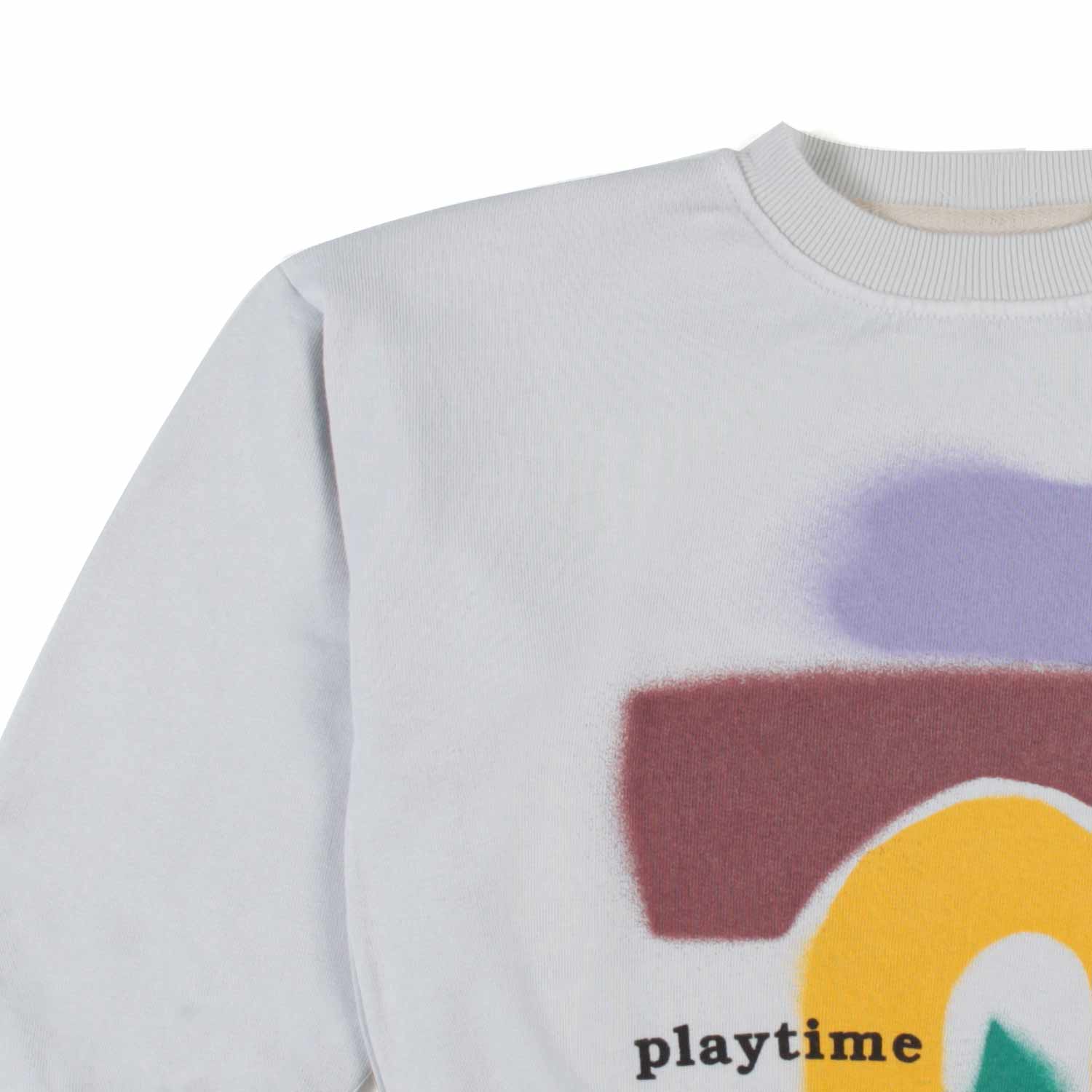 FELPA UNISEX GRIGIO CHIARO CON STAMPE - annameglio.com abbigliamento moda