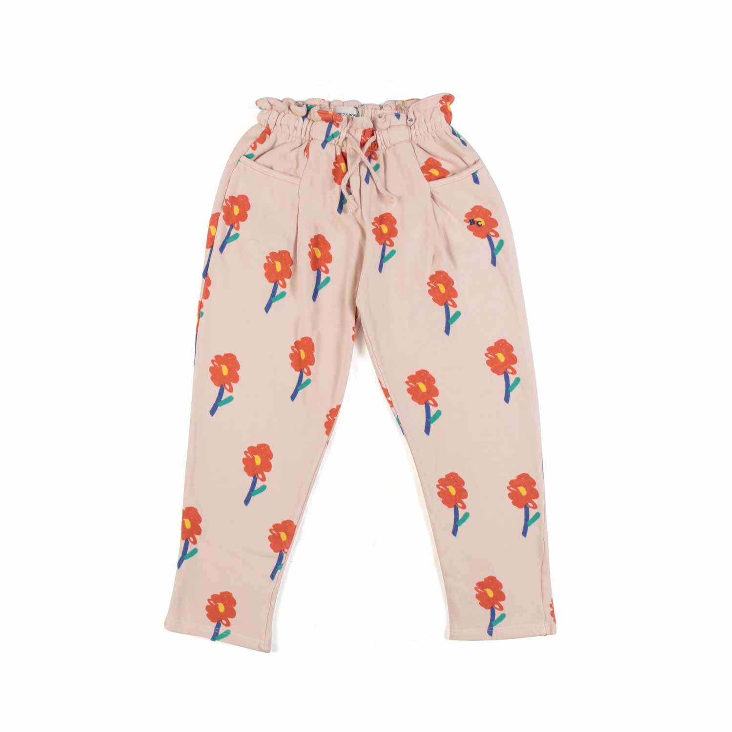 PANTALONE ROSA CON STAMPE FLOREALI BAMBINA - annameglio.com abbigliamento moda