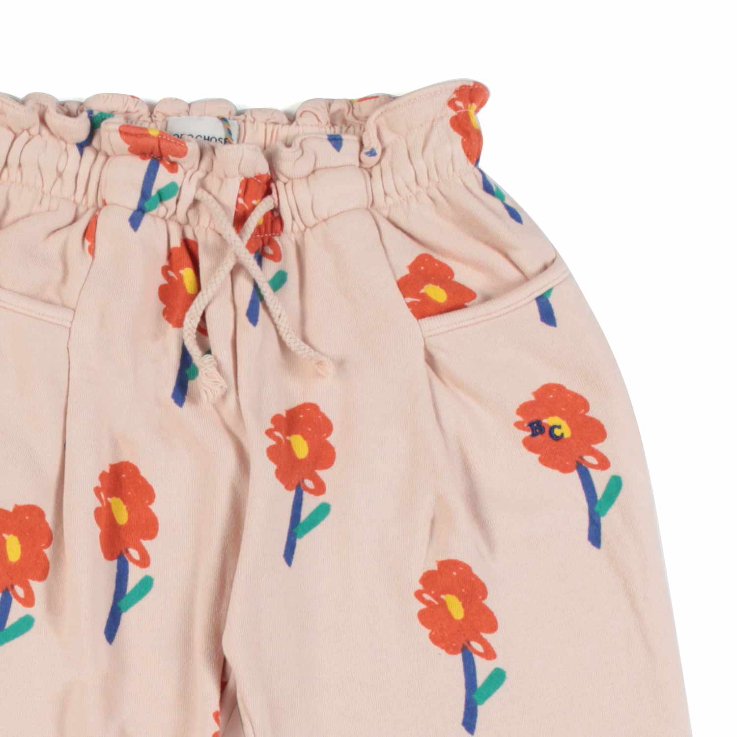 PANTALONE ROSA CON STAMPE FLOREALI BAMBINA - annameglio.com abbigliamento moda