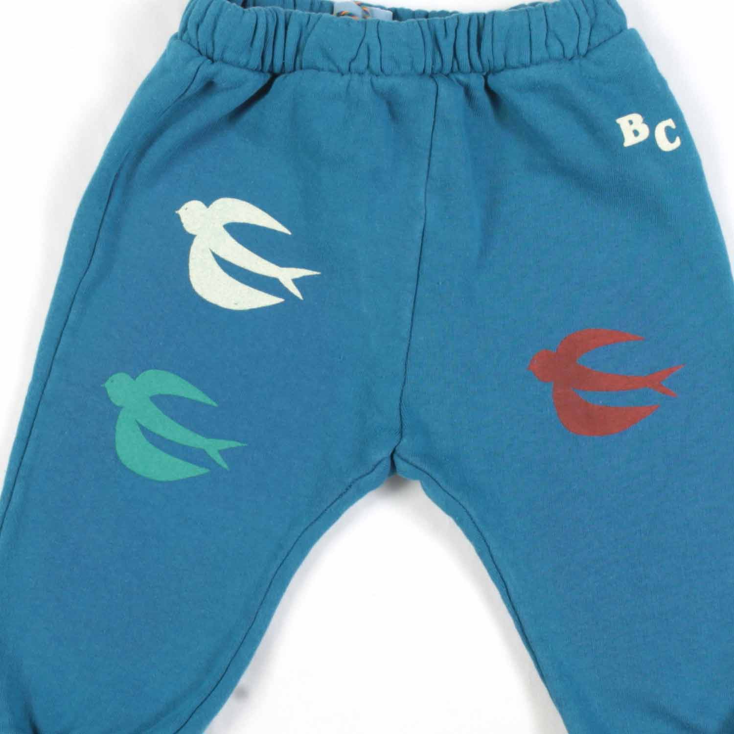 PANTALONE BABY AZZURRO CON STAMPE - annameglio.com abbigliamento moda